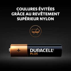 Piles Duracell Plus 100% Extralife AA LR6