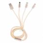 Cable de chargeur 3en1 Iphone, Usb type-C, Micro USB