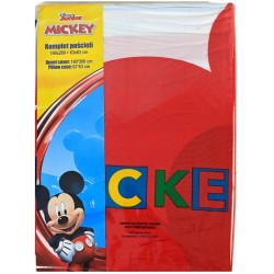 Omkeerbaar Mickey Mouse Dekbedovertrek 140x200 cm + Kussensloop