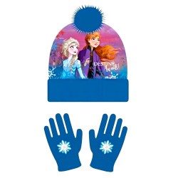 Girl's Frozen 2 Beanie and Gloves Set