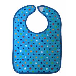 Set van 2 jongens slabbetjes 25 x 35 cm Lief blauw