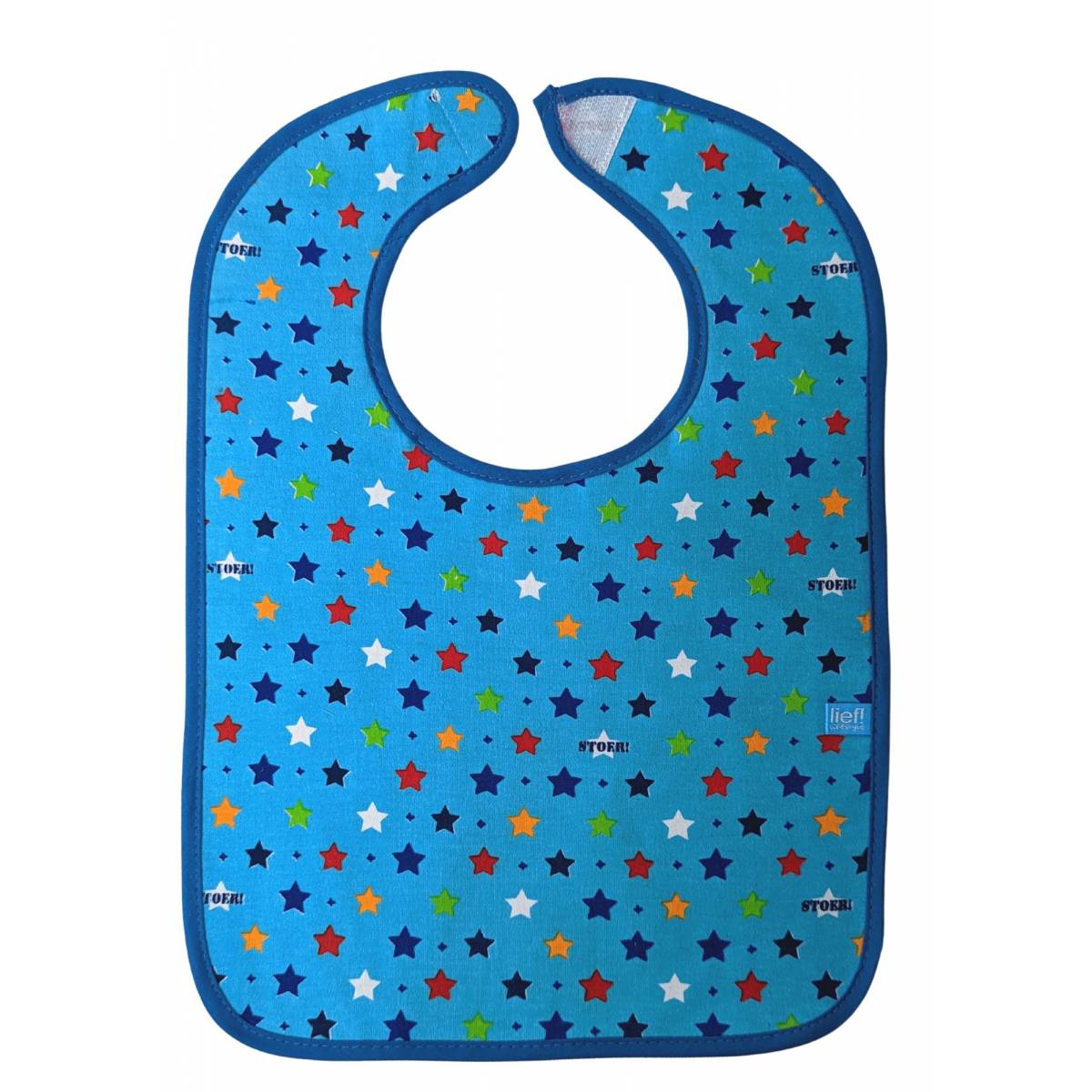 Lot de 2 bavoirs Garçon 25 x 35 cm Lief bleu