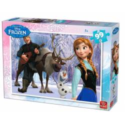 Puzzel Frozen 99 stukjes Elsa haar vrienden
