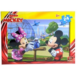 Puzzel Mickey en Minnie 24 stukjes KING