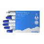 12 Marqueurs Large Bleu Niceday pour Tableau Blanc