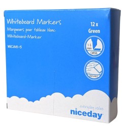 12 grote Niceday blauwe whiteboardstiften