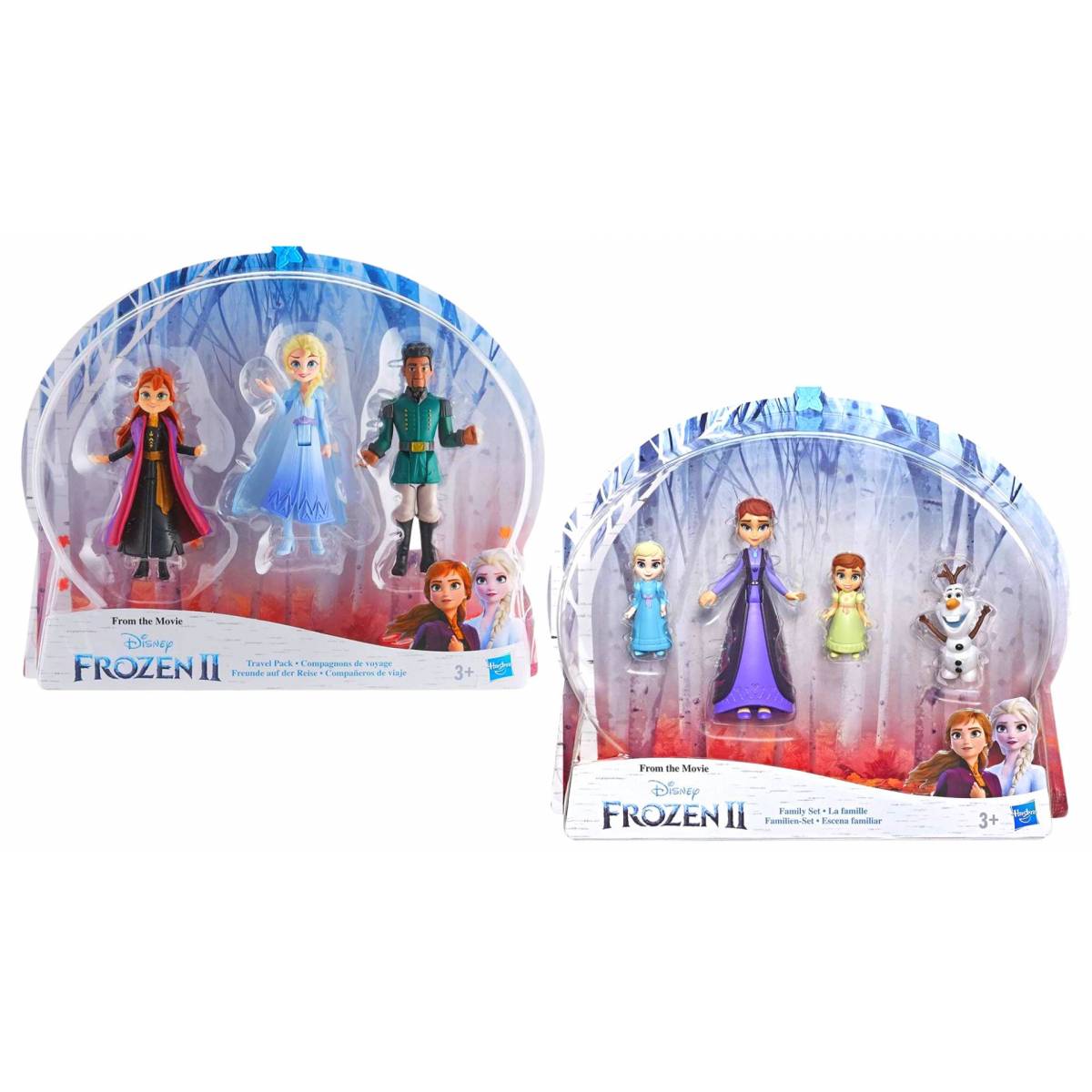  Disney Frozen Anna, Elsa, & Mattias Small Dolls 3 Pack Inspired  by The Frozen 2 Movie : Toys & Games