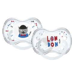 Pack Pacifiers Dodie 18 months + Cities London & New York