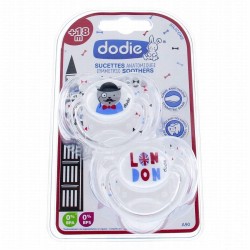 Pack Pacifiers Dodie 18 months + Cities London & New York