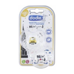 Pack Pacifiers Dodie 18 months + Cities London & New York