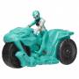 Power Rangers Dino Fury Moto de combat Dents de sabre Vert