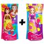 Paquete de munecas Rapunzel y Bella Disney Princess
