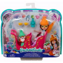 Enchantimals Felicity-pop met figuur en slee