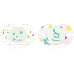 Lot de 2 Sucettes Phosphorescentes Badabulle Cloud and Stars 6-12 mois