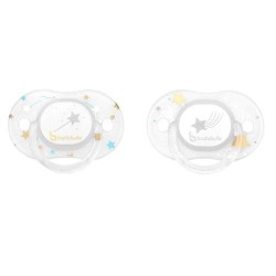 Lot de 2 Sucettes Phosphorescentes Badabulle Cloud and Stars 6-12 mois