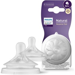 2 Tétines Biberon Avent Natural Response