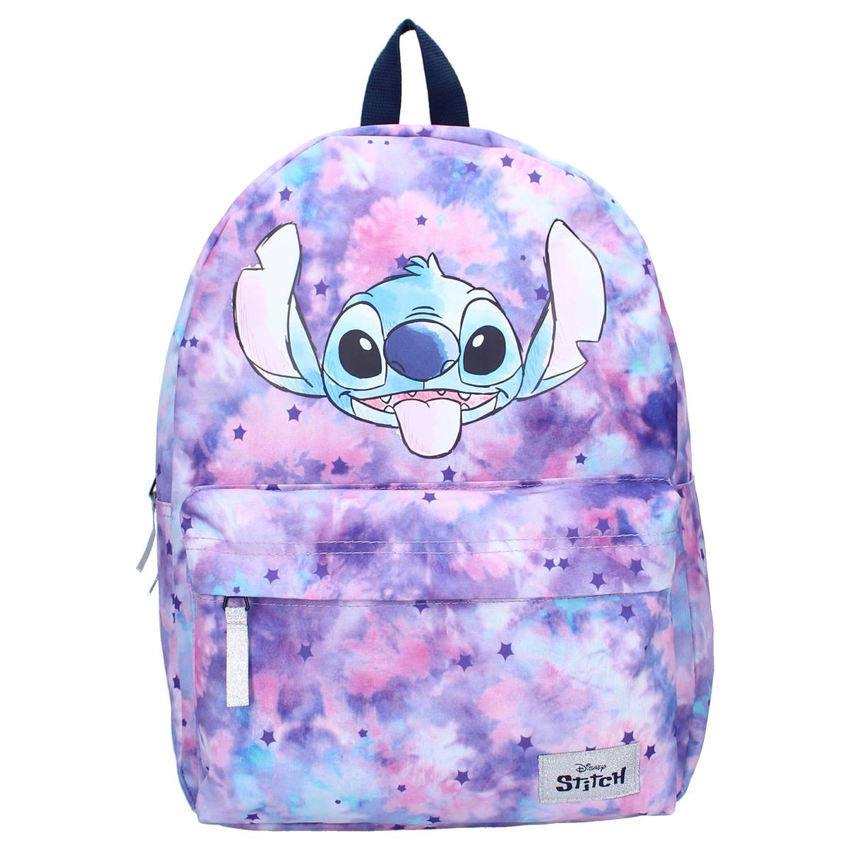 Disney Lilo and Stitch Kids 17 Tie-Dye Backpack, School Book Bag