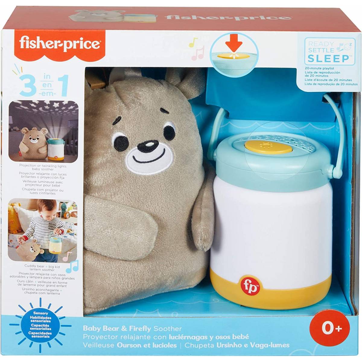 Fisher-Price Veilleuse Ourson et Lucioles 3-en-1