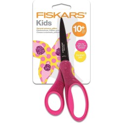 Ciseaux pour enfants 18 cm 10 ans+ Rose brillant Fiskars