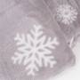 Manta polar 130 x 160 cm 100% poliéster copo de nieve