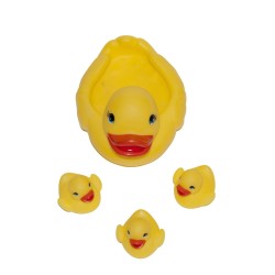 Set of 4 Tom & Zoe duck / frog bath toys