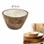 Bol Manguier Motif Faience 13 cm naturel