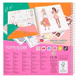 Livre d'autocollants fille Dress Me Up de TOPModel