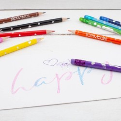 TOPModel Crayons de couleur gommables