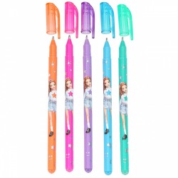 TOPModel Set de 5 stylos roller paillettes