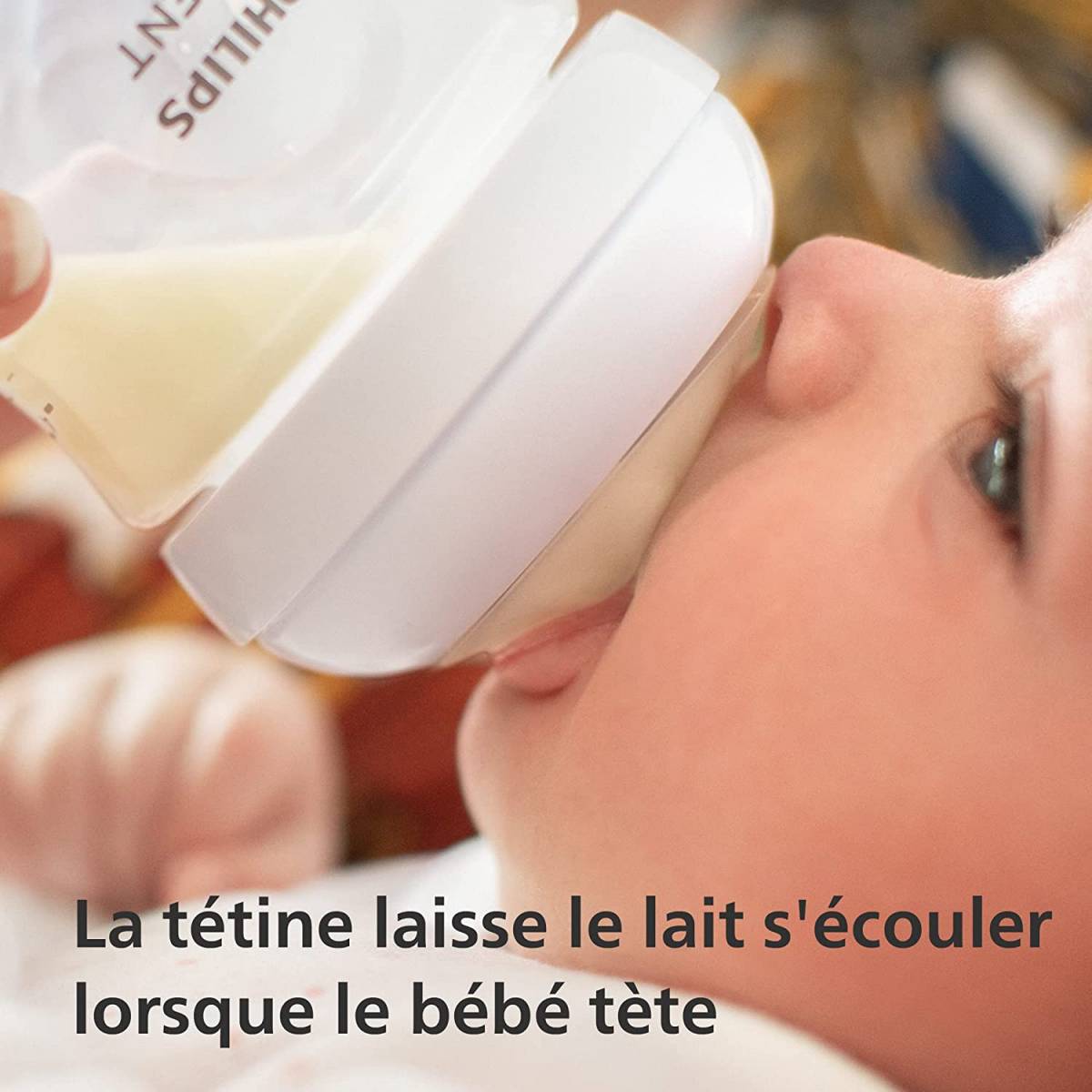 Biberon en verre à Réponse Naturelle 240 ml pour bébé 1 mois +