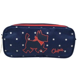 Trousse Chipie double compartiments New Galaxie 22cm