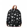 Sac à Dos Maternelle Kidzroom Coeurs Noir et Blanc 31cm