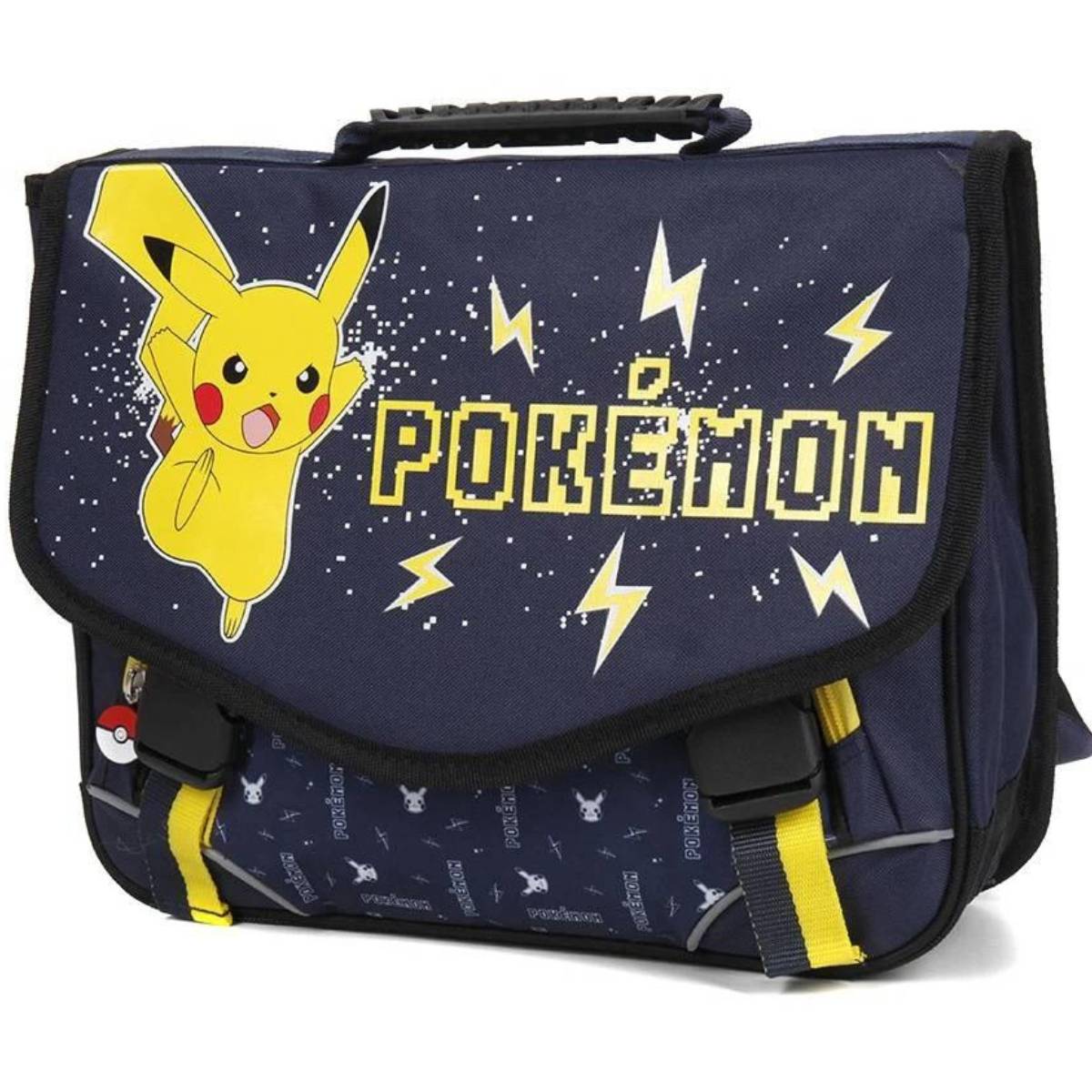 Pokemon Pikachu Satchel 38 cm 2 Fächer Marineblau