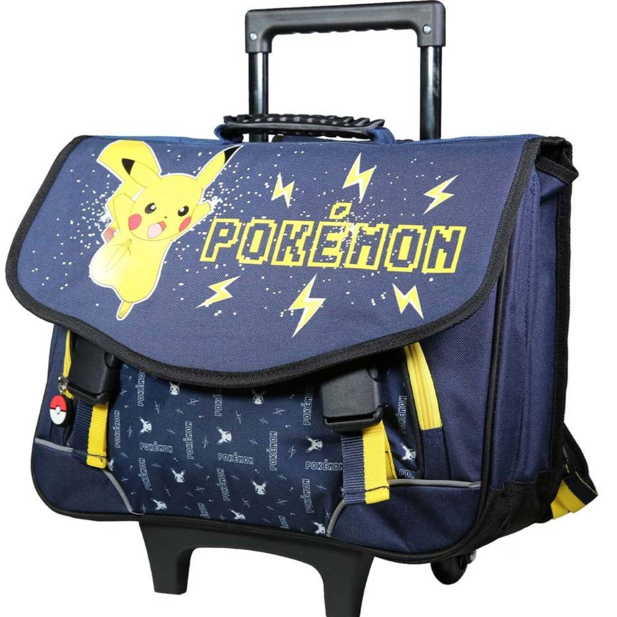 Cartable à roulettes Pokemon Pikachu 41 cm 2 compartiments