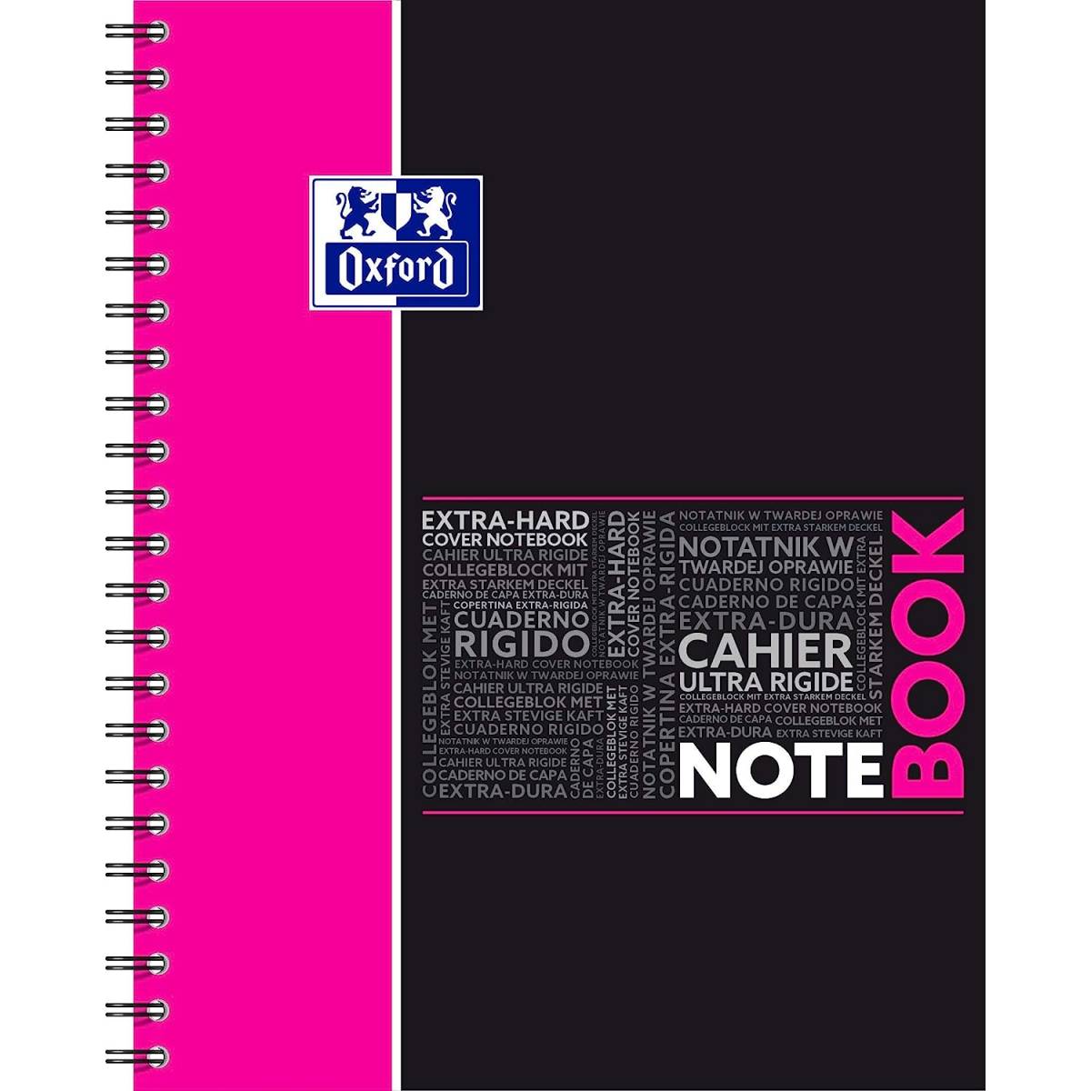 Cahiers A4 160 pages Oxford Notebook carreaux 5 x 5 mm, gris, lot de 5 -  Cahiers