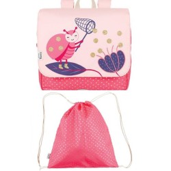 Cartable Souple Maternelle Tann's Fleur Rose