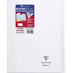 Clairefontaine Cahier Koverbook Grand Carreaux - 96 Pages - 24 x 32 cm