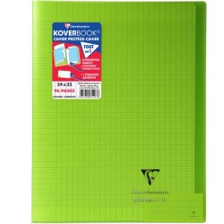 Clairefontaine Cahier Koverbook Grand Carreaux - 96 Pages - 24 x 32 cm