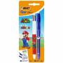 BIC Stylo Bleu Gel-ocity effaçable + Stylo 4 couleurs Super Mario