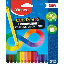 MAPED Etui de 12 crayons de couleur Color'Peps Pastel pas cher 