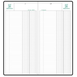 Agenda de la banque Exacompta LONG 16 x 34 cm 2024