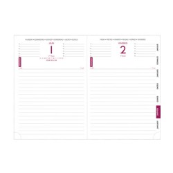 Agenda Exacompta Journal noir 12 x 17 cm Journalier 2024