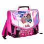 Cartable LOL Surprise 38 cm 2 compartiments Rose