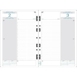 Exacompta - 28245E - Recharge pour organiseur Exatime 21 - Journalier millésimé 1er semestre - 21 x 14,2 cm