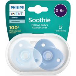 Sucettes Avent Soothie Bleu Garçon 0-6 mois