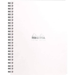 Notebook Rhodia Classic reliure intégrale 16x21 cm 160 pages dot détach microperforé 80g - Blanc