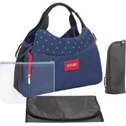 Badabulle Sac à Langer Multipocket Bleu Foncé Nombreux Rangements Complet avec Bandoulière