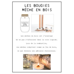 BOUGIE PARFUMEE TOP LIEGE MECHE BOIS LAB