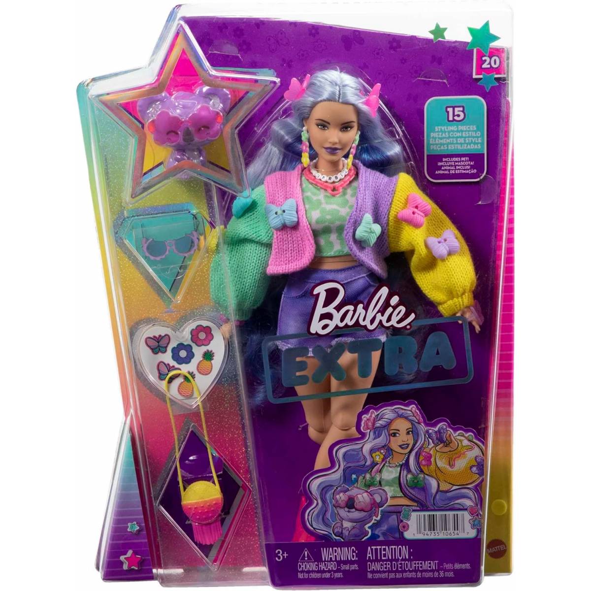 BARBIE Coiffeuse Extra avec poupée mannequin Barbie pas cher