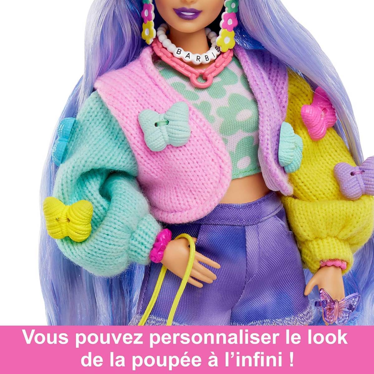 Poupée Barbie Extra Glamour en Rose - Poupée - Achat & prix